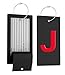Highwind Luggage Bag Tag Initial - Fully Bendable Tag w/Stainless Steel Loop