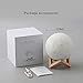 Moon Lamp, Decorative Night Light, USB Rechargeable, Touch Control LED, Lunar Brightness, Shock Resistant, Wooden Base, 3 Colors, Bigger Size