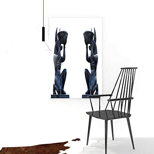 Auraise-home Hanging Wall Decorationegyptian Ancient Anubis Sculpture Figurine Statue Â for Living Room Office Hotel Frameless W12 x H16