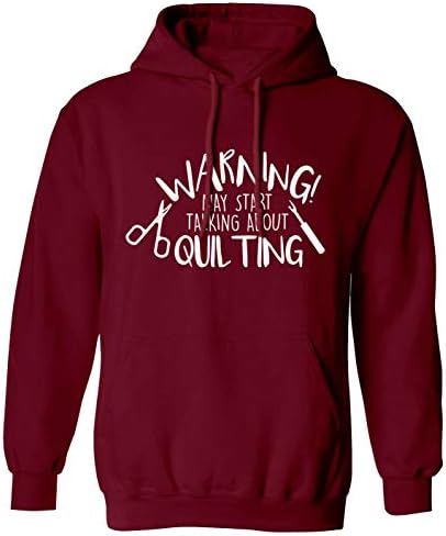 Flox Creative Adults Hoodie Start Talking Quilting