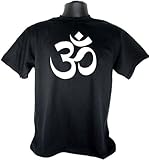Classic Om Aum Hindu Sanskrit Symbol Black Adult T-Shirt Tee