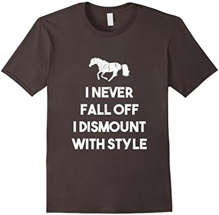 Men's Horse Lover T Shirt - Funny Equestrian Shirt - Horse Gifts Large Asphalt