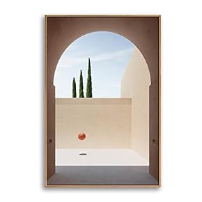 Framed Canvas Wall Art for Living Room, Bedroom Colorful Corridor Canvas Prints for Modern Home Decoration Ready to Hang - 16"x24" inches