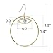 14K Gold Plated Evil Eye Earrings Gold Dangle Earrings for Women Asymmetrical Trendy Drop Earrings