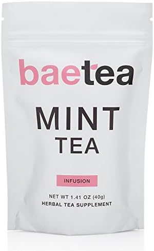 Baetea Mint Tea: Refreshing & Clean, 26 Servings, with Peppermint, Spearmint, and Rose Hip, Soothing Mint Relaxes and Refreshes