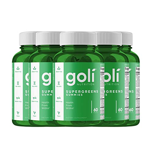 GOLI SUPERGREENS Vitamin Gummy 300 Count with Essential Vitamins