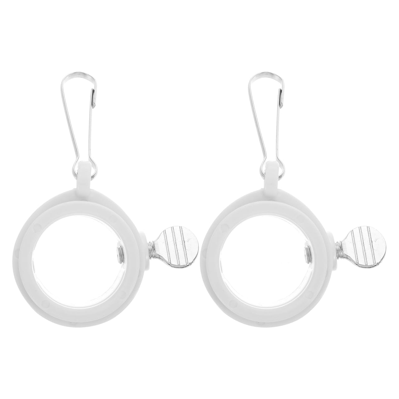 Photo 1 of Veemoon 2pcs 1/2 Inch Plastic Flag Pole Swivel Rings - Durable Flag Pole Mounting Clips for Easy Rotation - Ideal Flag Pole Parts for Securely Displaying Flags Outdoors