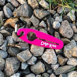 Doo-Kee - Used Poo Bag Holder with Secure Twist Loop (Hot Pink)