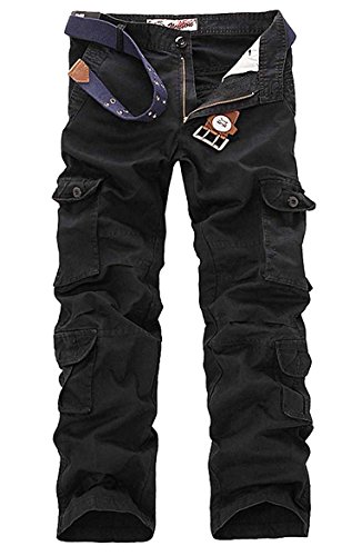 Mens casual outdoor army camo cargo pants hunting combat work pan…