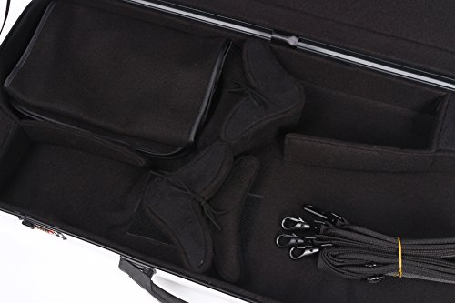 image for Yinfente Double Violin Case For Violin/Viola Case Mixed Carbon Fiber 4