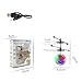 RC Flying Ball Toys Infrared Induction Drone Hand Control Helicopter with Shining LED Lights Disco USB Rechargeable Fun Novelty Toys for Kids Teenagers Indoor and Outdoor Games (A)