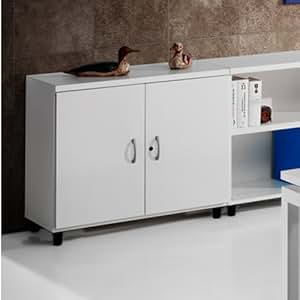 Armario de Oficina, Bajo, Puertas con Cerradura. 92x42x78 cm. Color