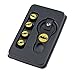 INCART Universal Steel (4pcs) Car Tire Valve Stem Air Caps Cover + (1pcs) Keychain Fashion Style Cool Batman Black