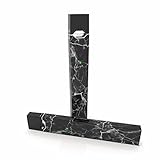 2 Pack - Black Marble Decal Sticker Vinyl Skin for Juul Vape