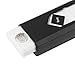 Angelduck Electronic Rechargeable Cigarette Lighter,Grocery House Touch Ignition Lighter, USB Double Sided Lighter, Windproof Plasma Lighter for Candle, Cigarette Power Indicator Flameless (Black2)