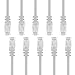 GEARit Cat 6 Ethernet Cable (10-Pack 10 Feet) Cat6 Network Patch, 10Gbps, RJ45, Snagless Cord, Gold-Plated Connectors, Internet for PC, TV, Tablet, Router, Printer, Servers, IT Data Center - White