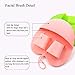 INNERNEED Manual Silicone Facial Cleansing Brush Face Scrubber Pads for Deep Cleansing, Gentle Exfoliating, Makeup Removal Brush, Anti-Aging Face Massage, Handheld (Pink + Green)