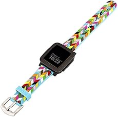 Pebble Watch Band by French Bull - Condensed Ziggy -French Bull Designer Band for use with Pebble Time and Pebble Watch, Smartwatch band