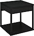 Ameriwood Home Parsons End Table with Drawer, Black