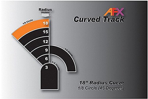 AFX AFX70621 Track, Curve 18" 1/8 Pair