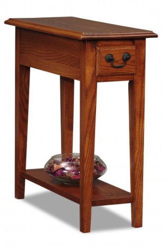 Amazon.com: Leick Furniture Narrow End Table (Medium Brown ...