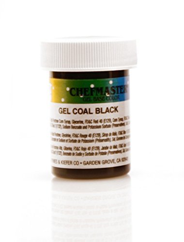Chefmaster Gel Food Color, Coal Black - 1 oz.