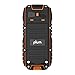 Rugged Cell Phone Unlocked GSM Waterproof Shockproof Powerful Battery Flashlight Military Grade IP68 Certified Black Orange