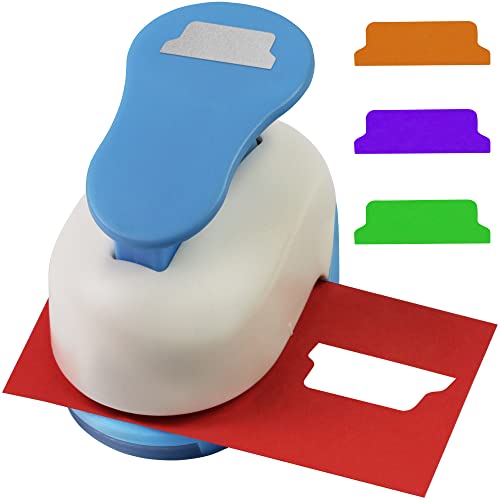 ECOHU Tab Punch, Craft Punch Cutter, Tab File Folder Punch 2 inch for