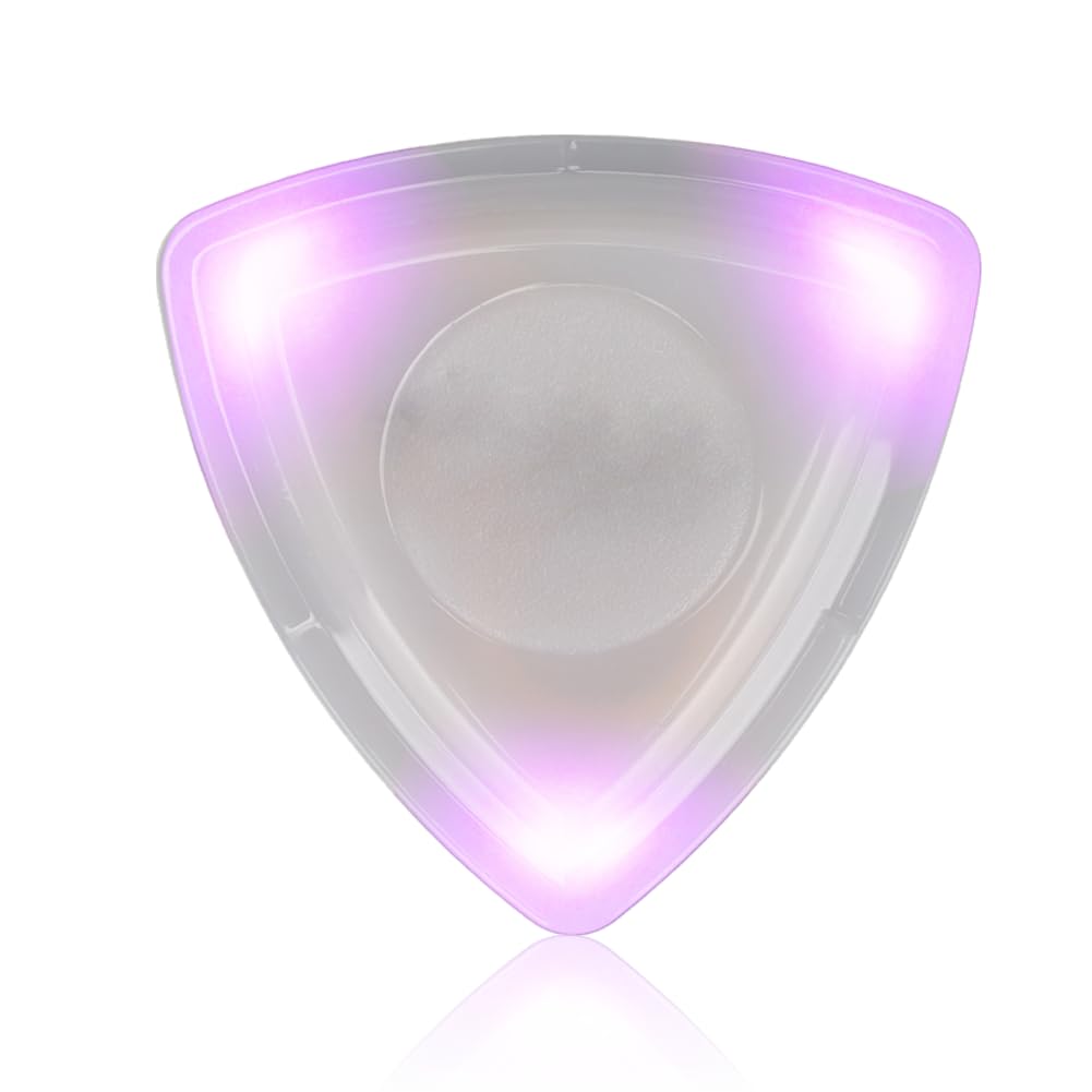 Keenso Glowing Guitar Pick with High Sensitivity LED Light Guitar Pick Replacement for Guitar (Purple)