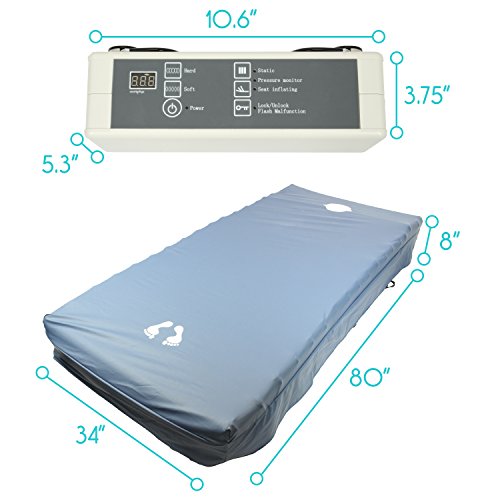 Alternating Pressure Mattress 8" by Vive Low Air Loss Medical