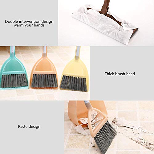 Toy Broom Set, Mini Broom with Dustpan for Kids, Pretend Play Kids Mop with Stretchable Handle Housekeeping Floor Cleaning Tools for Children - Thumbnail 3