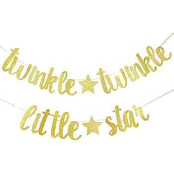Amazon Com Twinkle Twinkle Little Star Banner Birthday Party