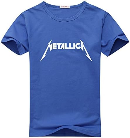 Metallica For Men's Printed Short Sleeve Tee Tshirt XX-Large Blue