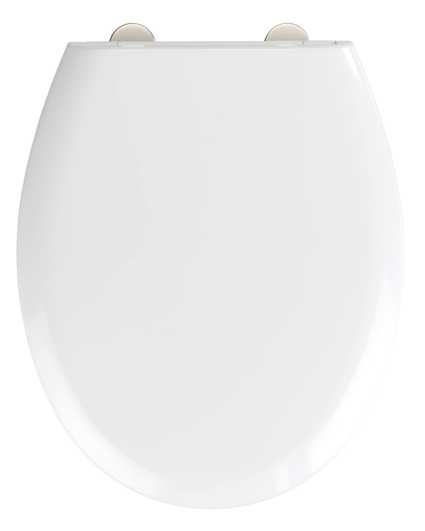 WENKO Toilet seat Rieti - antibacterial toilet lid, soft closing mechanism, 350 kg load capacity, Duroplast, 37 x 44.5 cm, White