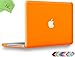 UESWILL Smooth Soft-Touch Matte Hard Shell Case Cover Compatible with MacBook Pro 13 inch with CD-ROM (Non-Retina) (Model A1278) + Microfibre Cleaning Cloth, Orange