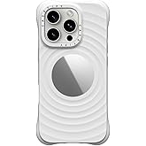 CASETiFY Ripple Mirror Case for iPhone 16 Pro [Silicone/Reflective/2X Military Grade Drop Tested/Compatible with Magsafe] - White
