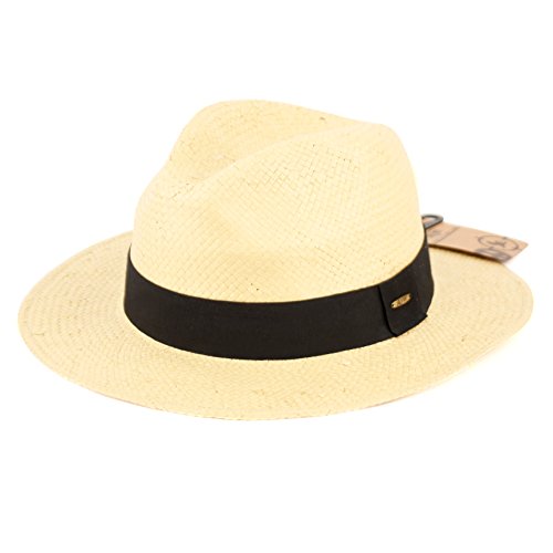 Epoch Unisex Fedora Stylish Hat (Small/Medium, Beige)