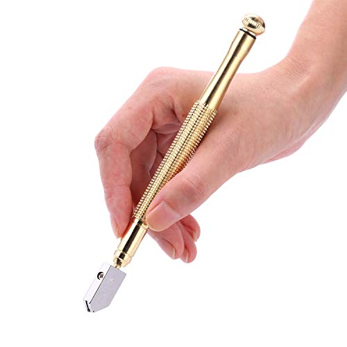 Glass Cutter kit with Pencil Oil Feed Carbide Tip Glass Cutter, Extra