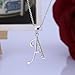 VIKI LYNN Letter A Initial Necklace 925 Sterling Silver Cubic Zirconia Alphabet Personalized Gifts for Women