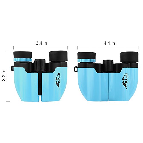 Bfull Binoculars- 10x25 Kids Binoculars Mini Folding Binoculars Compact Binoculars for Adults Waterproof Telescope for Bird watching, Football Safari Sightseeing, Camping and Travel(Black)