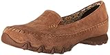 Skechers Women's Bikers-Pedestrian Memory Foam Moccasin,Brown Suede,8 M US