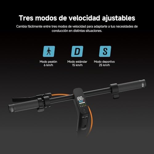 6 Pro Scooter, Trotinete Elétrica de 70 km, Pneus para todo o terreno de 12", suspensão dianteira e traseira, travões duplos, Dobrável, para adultos, aprovado para estrada, Certificado pela DGT