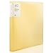 Shuter 60-Pocket Protector Presentation Book, A4 Size, 120-Page Capacity,Available for Report Sheets,Artworks,Music Sheets,Clippings (Yellow)