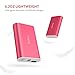 Yoobao Small Portable Charger 6000mAh Power Bank Battery Backup Phone Charger External Battery Pack Cellphone Powerbank Dual Input Compatible iPhone X 8 7 Plus Android Samsung Galaxy Smartphone - Red