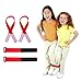 Faburo Potato Sack Race Bags Set, 32pcs Children's Birthday Party Game Set Outdoor Games Set, Potato Sack Race Bags, Three-legged Race Bands, Egg and Spoon Race Game, Bean Bag Toss Game for Kids Party Family Fun