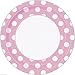 Unique Industries, Polka Dot Paper Plates, 8 Pieces - Light Pink primary