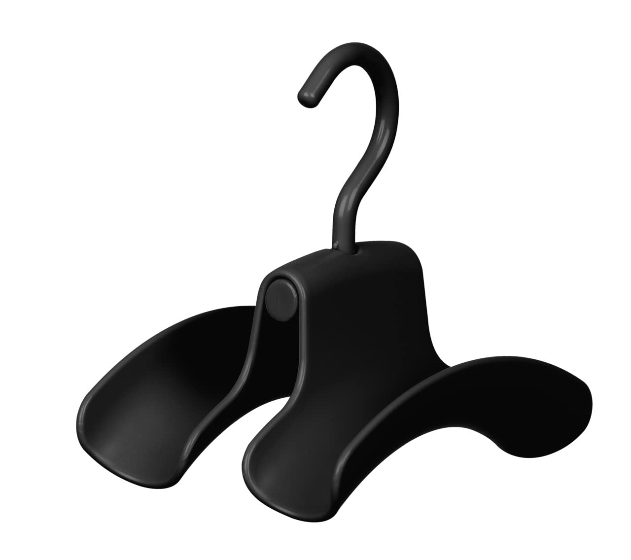 WENKO Herkules handbag holder, set of 3 bag handbag holders for storage on clothes rails or as an extension to the Herkules telescopic system for more order and overview, 9 x 12.5 x 14 cm, black