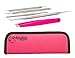 Best Quality Blemish & Blackhead Remover Kit Comedone Extractor with Tweezers-Professional Quality Blackhead Extractors and Eyebrow Tweezers-Hot Pink-Skin Care Kit-Blemish Tools-Comedone-Acne-Bla.