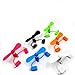 ZYJ-AWASA 6 Packs 3 in 1 Portable Fan Handheld Fan Mobile Phone Fan Cell Phone Fan with Micro USB Lightning USB C for iPhone X iPhone 8 Plus Samsung Note 8 S9 S8 Colorfull Set of 6