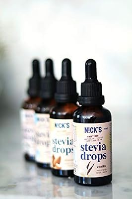 Nicks Vanilla Stevia Drops Sugar Free Zero Calorie Liquid